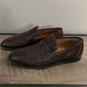 Men\'s ERMENEGILDO ZEGNA Brown Leather FATTE A MANO Designer DRESS Shoes LOAFERS Ermenegildo Zegna | Shoes | Mens Ermenegildo Zegna Brown  main image 4